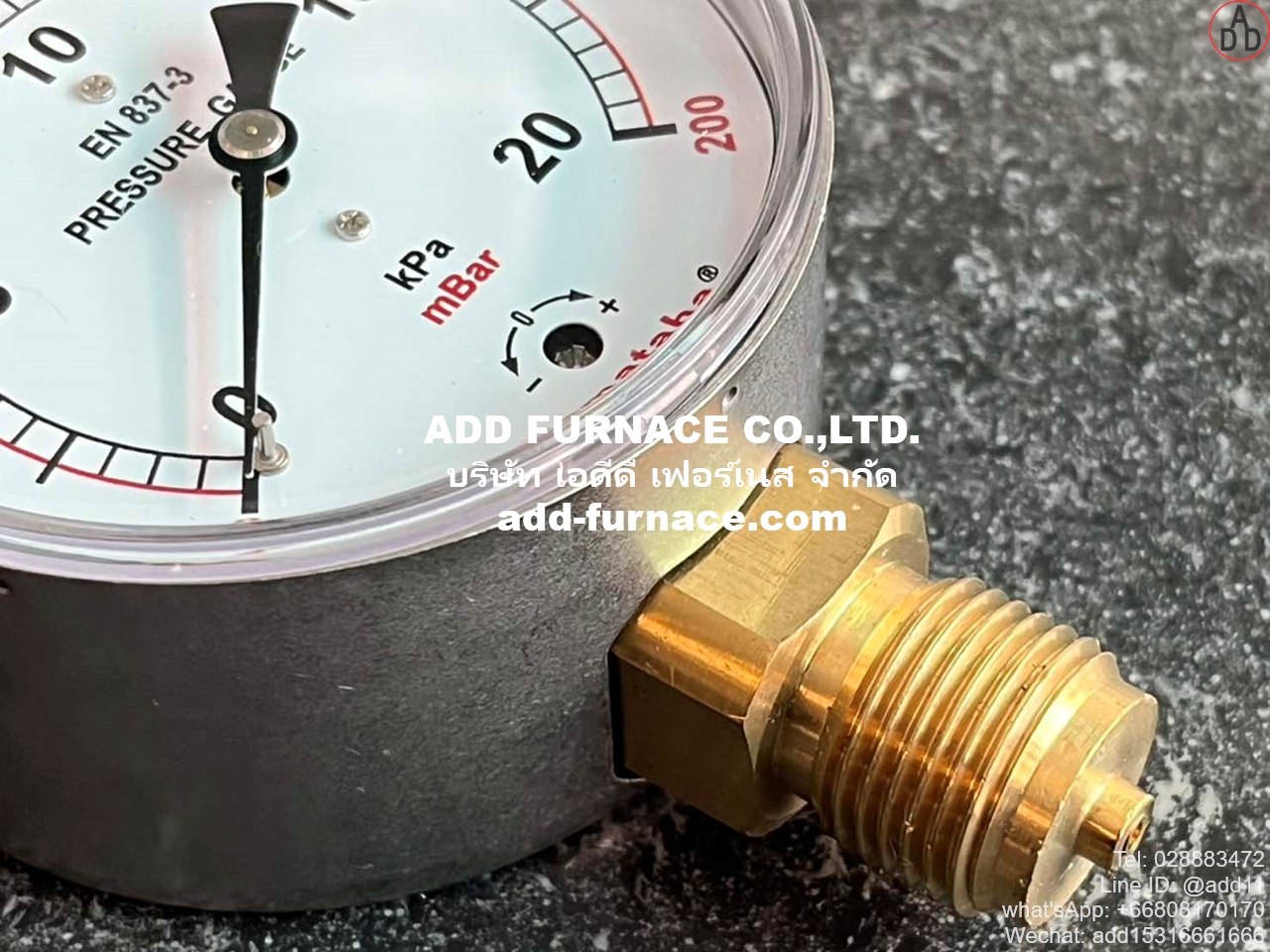 Yamataha Pressure Gauge 0-20kPa(0-200mBar) 1/2 (9)
